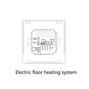 WiFi Smart Thermostat Temperaturregler für Gasboiler Elektrische Fußbodenheizung Feuchtigkeitsanzeige Funktioniert mit Alexa