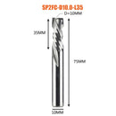 Compression milling cutter woodwork DOWN Cut Two Flutes Spiral Carbide Milling Tool CNC Router Wood End Mill Cutter Bits