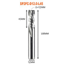 Compression milling cutter woodwork DOWN Cut Two Flutes Spiral Carbide Milling Tool CNC Router Wood End Mill Cutter Bits