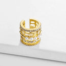 2020 New Fashion Pearl Ear Cuff Bohemia Stackable C Shaped CZ Rhinestone Small Earcuffs Clip Earrings for Women Wedding Jewelry