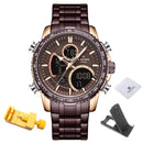 Reloj NAVIFORCE para hombre, relojes deportivos de esfera grande de marca de lujo, cronógrafo para hombre, reloj de pulsera de cuarzo, reloj Masculino con fecha