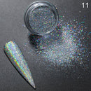 Holographics Powder Nail Glitter Laser Silver Pink Glitter Chrome Nail Powder Shimmer Gel Polish Flakes for Pigment Dust