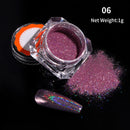Holographics Powder Nail Glitter Laser Silver Pink Glitter Chrome Nail Powder Shimmer Gel Polish Flakes for Pigment Dust