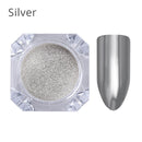 Holographics Powder Nail Glitter Laser Silver Pink Glitter Chrome Nail Powder Shimmer Gel Polish Flakes for Pigment Dust