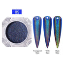 Holographics Powder Nail Glitter Laser Silver Pink Glitter Chrome Nail Powder Shimmer Gel Polish Flakes for Pigment Dust