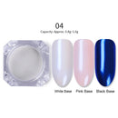 Holographics Powder Nail Glitter Laser Silver Pink Glitter Chrome Nail Powder Shimmer Gel Polish Flakes for Pigment Dust