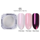 Holographics Powder Nail Glitter Laser Silver Pink Glitter Chrome Nail Powder Shimmer Gel Polish Flakes for Pigment Dust