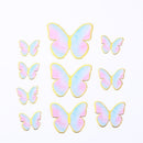 10pcs Happy Birthday Cake Toppers Cake Decoration Handmade Painted Butterfly Cake Topper For Wedding Birthday Party Baby Shower