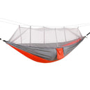 1-2 Person 260*140cm Camping Hammock Outdoor Mosquito Bug Net Portable Parachute Nylon  for Sleeping Travel Hiking