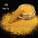 Holographics Powder Nail Glitter Laser Silver Pink Glitter Chrome Nail Powder Shimmer Gel Polish Flakes for Pigment Dust