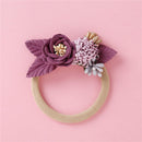 Balleenshiny Infant Child Hair Band Three-dimensional Alloy Rhinestone Crown Headdress Baby Girl Mesh Elastic Headband Turban