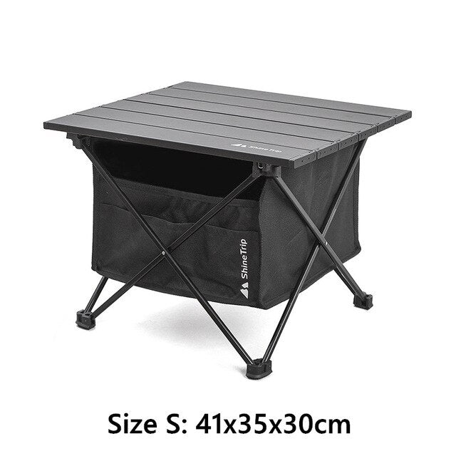 Mesa plegable portátil para acampar al aire libre, Mini escritorio ultraligero para Picnic de pesca desmontable con bolsa de almacenamiento, 1 ud.