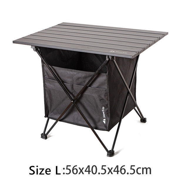 1Pc Tragbarer Outdoor-Camping-Klapptisch Abnehmbarer Angelpicknick Ultraleichter Mini-Schreibtisch mit Aufbewahrungstasche