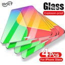 4Pcs Protective Glass For iPhone 12 glass 7 8 6 Plus Screen Protector For iPhone X XS XR 11 12 Pro Max 12 Mini Tempered Glass