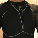 Fashion Simple Body Jewelry For Women Summer Sexy Bikini Chest Chain Harness Chain Jewelry Charm Body Necklace