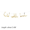 1 Juego DIY 10-40cm anillo de Metal de hierro artesanías de madera guirnalda flores para Eid Mubarak Ramadán fiesta decoración regalo boda decoración del hogar