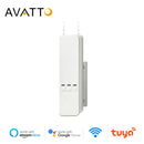 AVATTO persianas enrollables de cadena motorizadas inteligentes, Tuya WiFi Control remoto de voz persiana Motor de accionamiento funciona con Alexa/Google Home