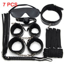 Kits de BDSM de cuero Sexy, juego de Bondage sexual de felpa, esposas, juegos sexuales, látigo, mordaza, pinzas para pezones, Juguetes sexuales para parejas, accesorios exóticos