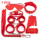 Kits de BDSM de cuero Sexy, juego de Bondage sexual de felpa, esposas, juegos sexuales, látigo, mordaza, pinzas para pezones, Juguetes sexuales para parejas, accesorios exóticos