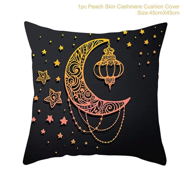 Ramadan MUBARAK Cushion Cover Eid Mubarak Decoration Islamic Muslim Party Favors Islam Gifts Eid Al Adha Ramadan Kareem 45x45cm