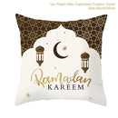 Ramadan MUBARAK Kissenbezug Eid Mubarak Dekoration Islamische Muslimische Partygeschenke Islam Geschenke Eid Al Adha Ramadan Kareem 45x45cm