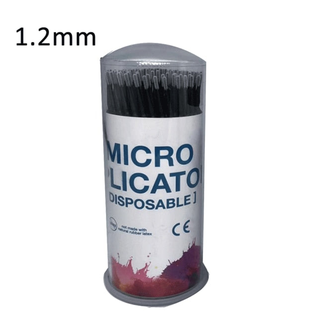 100PCS / Bottle Dental Einweg-Mikrobürsten-Applikatoren Micro Brush Dentistry Odontologia Extension Tools