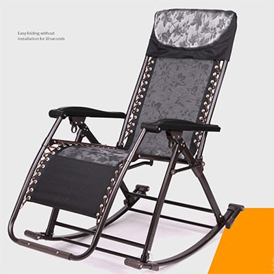 Silla de oficina para ocio al aire libre, cómoda silla mecedora de relajación, silla de salón plegable, silla de relajación, sillón reclinable, rodamiento de 180kg