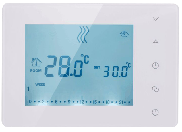 Termostato WIFI inalámbrico para caldera de Gas inteligente serie BOT306 y controlador central de 8 subcámaras y actuadores para calefacción de suelo