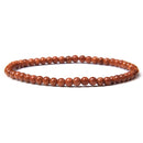 Pulsera de energía de cuentas de Chakra de 4mm, pulsera elástica de piedra de ónix de ágatas redondas naturales, brazaletes para mujeres y hombres, joyería de Yoga hecha a mano