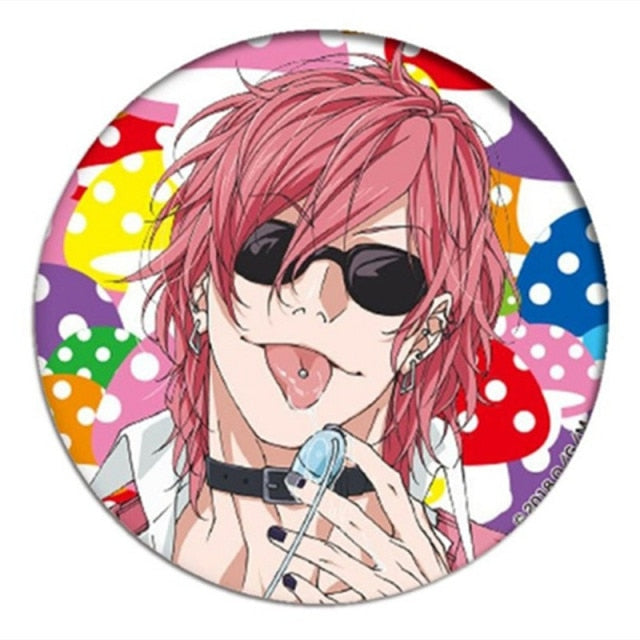 Anime Yarichin Bitch-bu Club Cosplay Badge Ayato Yuri YUI TAMURA Brooch Pin  Accessories For Clothes Backpack Decoration gift