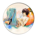 Freies Verschiffenanime-Todesanmerkung Cosplay Abzeichen-Brosche L·Lawliet-Mörder Yagami-Licht steckt Abzeichen für Rucksack-Kind-Geschenk fest