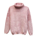 Spring 2019 new knitwear women's long-sleeved gold velvet Snowier high-necked loose-fitting sweater girl