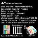 Mini Fast Wire Cable Connectors Universal Compact Conductor Spring Splicing Wiring Connector Push-in Terminal Block 422 SPL-2/3