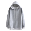 Tangada Women couple sweatshirt fleece 100% cotton amygreen oversized hood hoodies sweatshirts plus size SD60