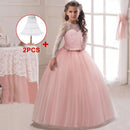 Retail Kids Party Evening Gowns Lace Ball Gown Flower Girl Dresses For Weddings First Communion Dresses For Girls