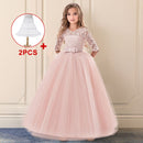 Retail Kids Party Evening Gowns Lace Ball Gown Flower Girl Dresses For Weddings First Communion Dresses For Girls