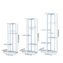 1pcs Plant Shelves Iron Potted Flower Plant Stand Rack Multiple Flower Pot Holder Shelf Indoor Outdoor Planter Display Organizer