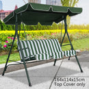 Green/Beige Top Cover Beige Swing Replacement Porch Patio Waterproof Protection Outdoor Canopy Swing Chair Awning Protection