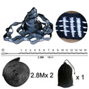 2 uds. Esencial puede contener 2000kg fuera de la puerta Camping senderismo hamaca colgante cinturón hamaca Correa cuerda accesorios carga atadura cuerda