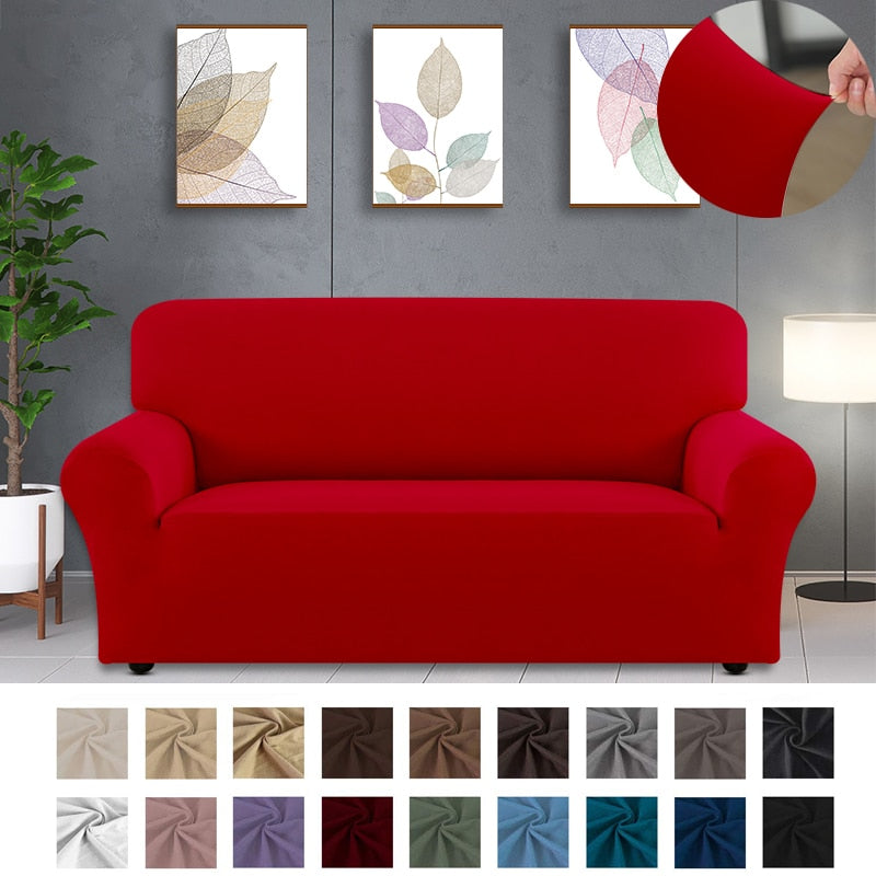 22 colors solid color Sofa Cover Sectional Elastic Stretch Sofa Cover for Living Room Couch Cover 1/2/3/4-seater