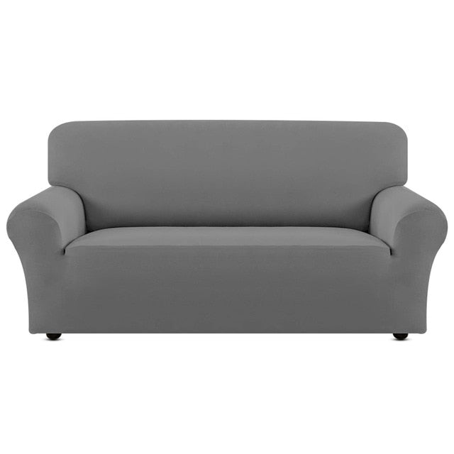 Funda de sofá de color sólido de 22 colores, funda de sofá elástica seccional para sala de estar, funda de sofá de 1/2/3/4 plazas