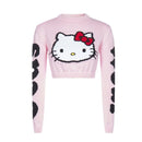 2021 new autumn women's wear Europe and America Kitty Cat letter jacquard short knitted sweater for women thickened sweater