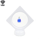 3D Floating Picture Frame Shadow Box Jewelry Display Stand Ring Pendant Holder Protect Jewellery Stone Presentation Case