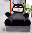 115CM Baby Kid Sofa Fashion Cartoon Crown Seat Child Chair Toddler Child Cover for Sofa Folding with Filling Material Mini Sofa