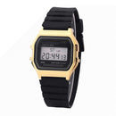 Relojes de plata y oro rosa para Hombre y mujer, Reloj de estilo Retro con pantalla Digital electrónica, Reloj Masculino para Hombre