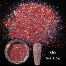 Holographics Powder Nail Glitter Laser Silver Pink Glitter Chrome Nail Powder Shimmer Gel Polish Flakes for Pigment Dust