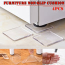 4 Pcs Washing Machine Refrigerator Chair Cushion Shock Proof Pad Furnitures Anti Slip Pad Furnitures Protector Table Mat