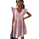 Summer Dress 2021 Women Polka Dot Street Sexy Casual Loose Thin Beach Party Dress Plus Size V Neck Mini Dress Female Vestidos