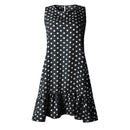 Summer Dress 2021 Women Polka Dot Street Sexy Casual Loose Thin Beach Party Dress Plus Size V Neck Mini Dress Female Vestidos
