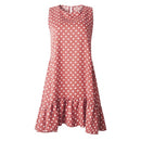 Summer Dress 2021 Women Polka Dot Street Sexy Casual Loose Thin Beach Party Dress Plus Size V Neck Mini Dress Female Vestidos